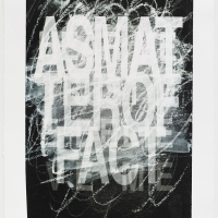 <i>A Smatter Of Fact</i>, 2018 <br>Screenprint with ultraviolet ink <br>41 ½" x 28 ¾" 1