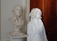 12 The Academical Village, University of Virginia -- Among many fine representations, The Ghost of Thomas Jefferson is most lifelike
