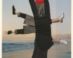 <i>#13</i>, 2017, From the series "Playing With Dolls", Magazine clippings on Arches cover paper, 20” x 17”