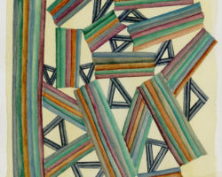 <i>Stack</i>, 2008, Watercolor drawings on Arches cover paper, 19 ¾” x 16 ¾”