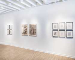 Installation view, Photo: Jaime Alvarez Typewriter art printmaking exhibition