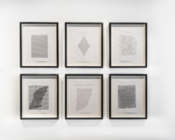 Installation view (Gustave Morin), Photo: Jaime Alvarez Typewriter art printmaking exhibition