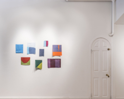 Installation view (Allyson Strafella), Photo: Jaime Alvarez Typewriter art printmaking exhibition