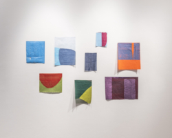 Installation view (Allyson Strafella), Photo: Jaime Alvarez Typewriter art printmaking exhibition