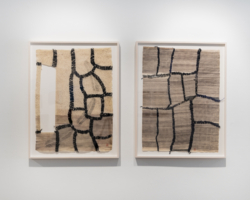 Installation view (Elena del
Rivero), Photo: Jaime Alvarez Typewriter art printmaking exhibition