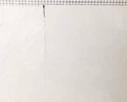 Lenka Clayton, <i>Early Annie Albers 07/04/2017</i>, 2017, from the series “Typewriter Drawings”, 2012 – present, Typewriter ink on typewriter paper (rendered with a portable 1957 Smith Corona Skyriter),
11” x 8 ½”; Courtesy of the Artist and Catharine Clark Gallery, San Francisco.