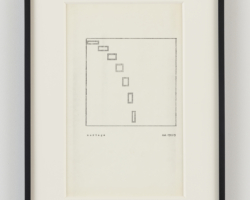 Dom Sylvester Houédard, <i>mariage</i>, 1965, Typed page, carbon copy, 16 ⅜” x 12 ¾”; © Dom Sylvester Houédard, Courtesy Lisson Gallery.