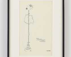 Dom Sylvester Houédard, <i>typikon poemportrait of franciszka themerson praying
nonsemantically</i>, 1963, Typed page, carbon copy, 16 ⅜” x 12 ¾”; © Dom Sylvester Houédard, Courtesy Lisson Gallery.