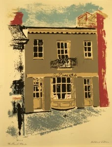 Mildred Dillon. The Print Club. Serigraph, 1944. Print and Picture Collection, Free Library of Philadelphia